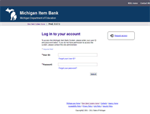 Tablet Screenshot of michiganitembanksystem.org